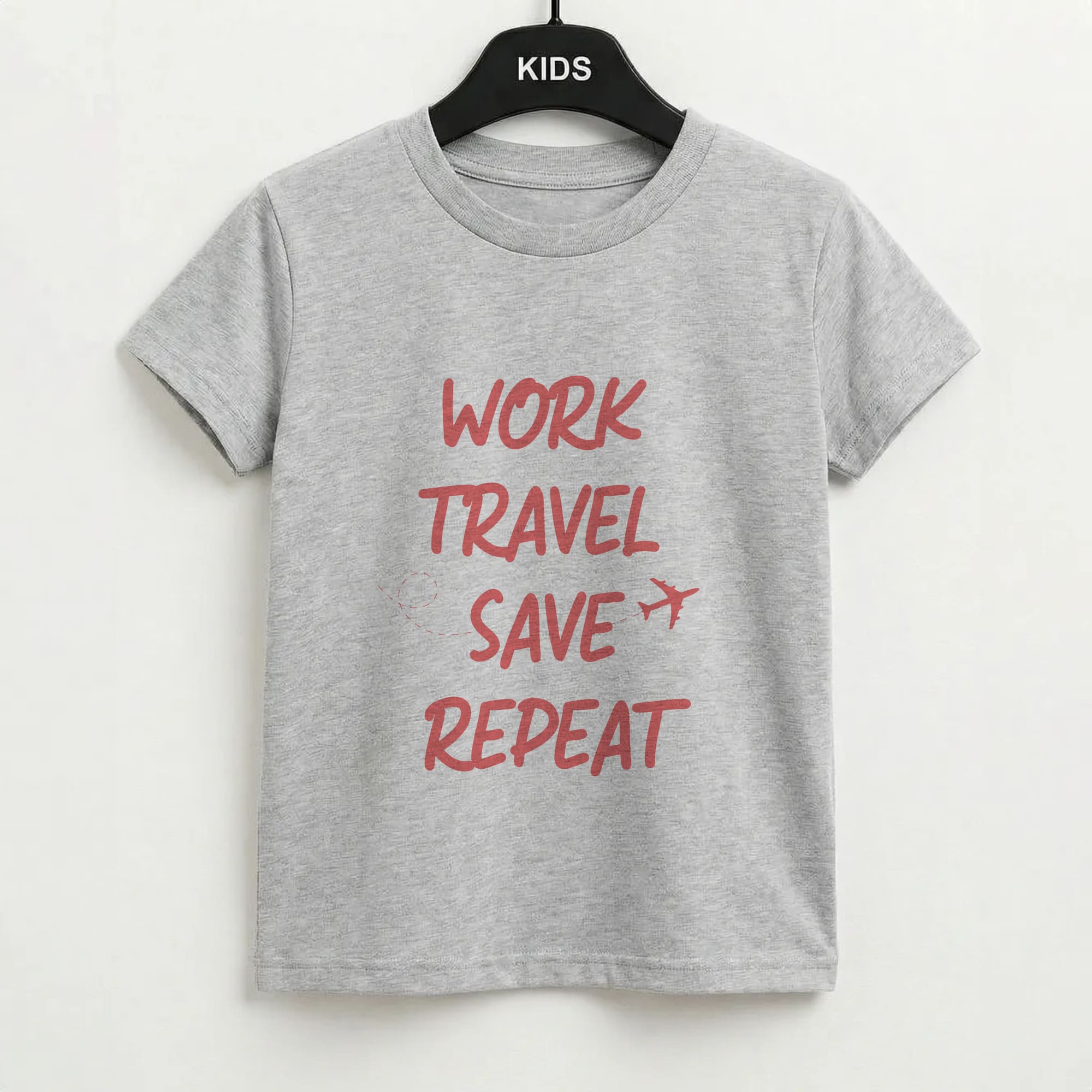Work Travel Save Repeat - Travel Kids T-Shirt