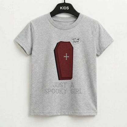 Just A Spooky Girl Kids T-Shirt
