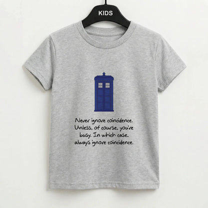 Never Ignore Coincidence Kids T-Shirt