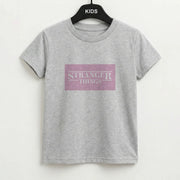 Pink Galaxy Stranger Kids T-Shirt 2