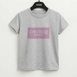 Pink Galaxy Stranger Kids T-Shirt