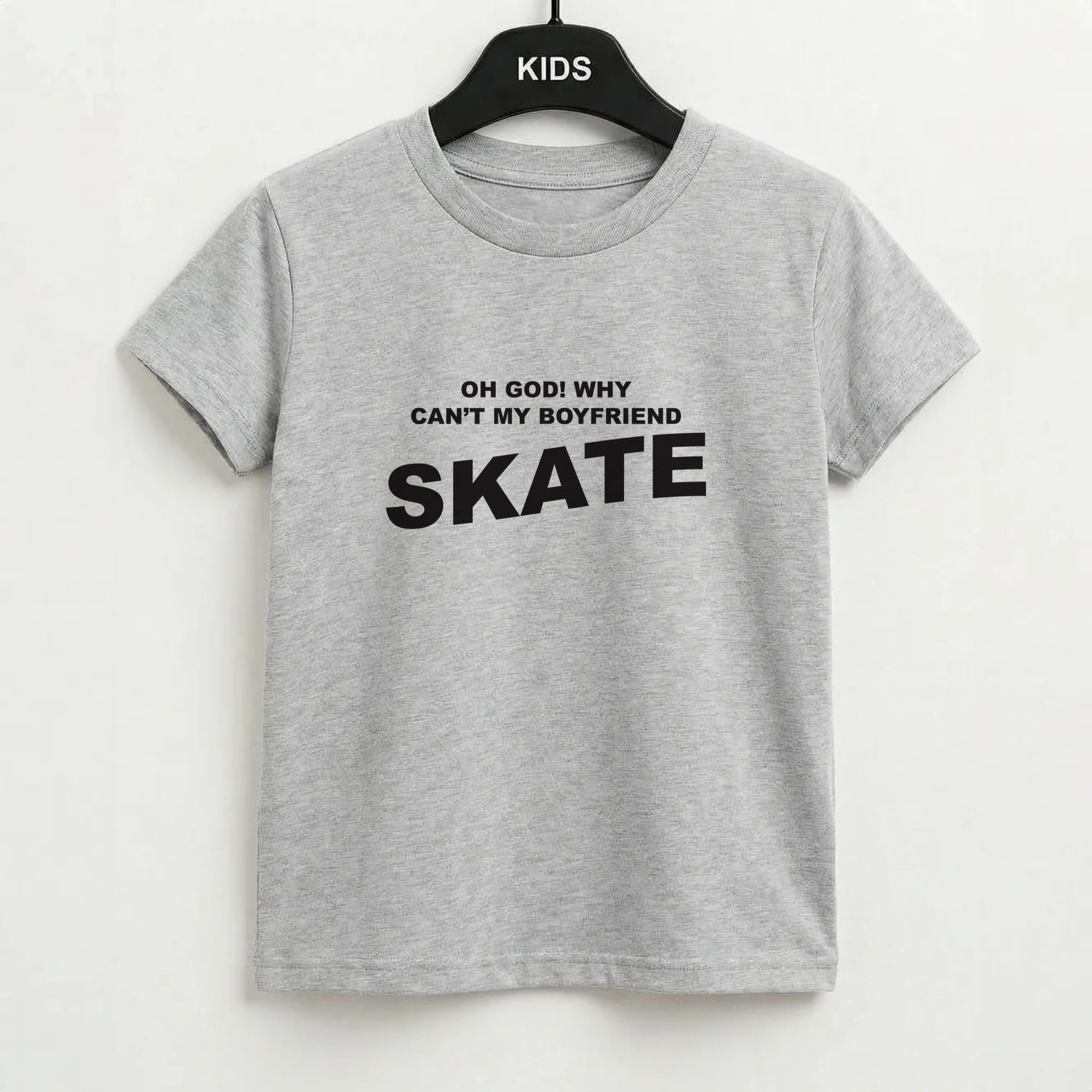 Why Can't My Boyfriend Skate? - Skate Aesthetic  Kids T-Shirt