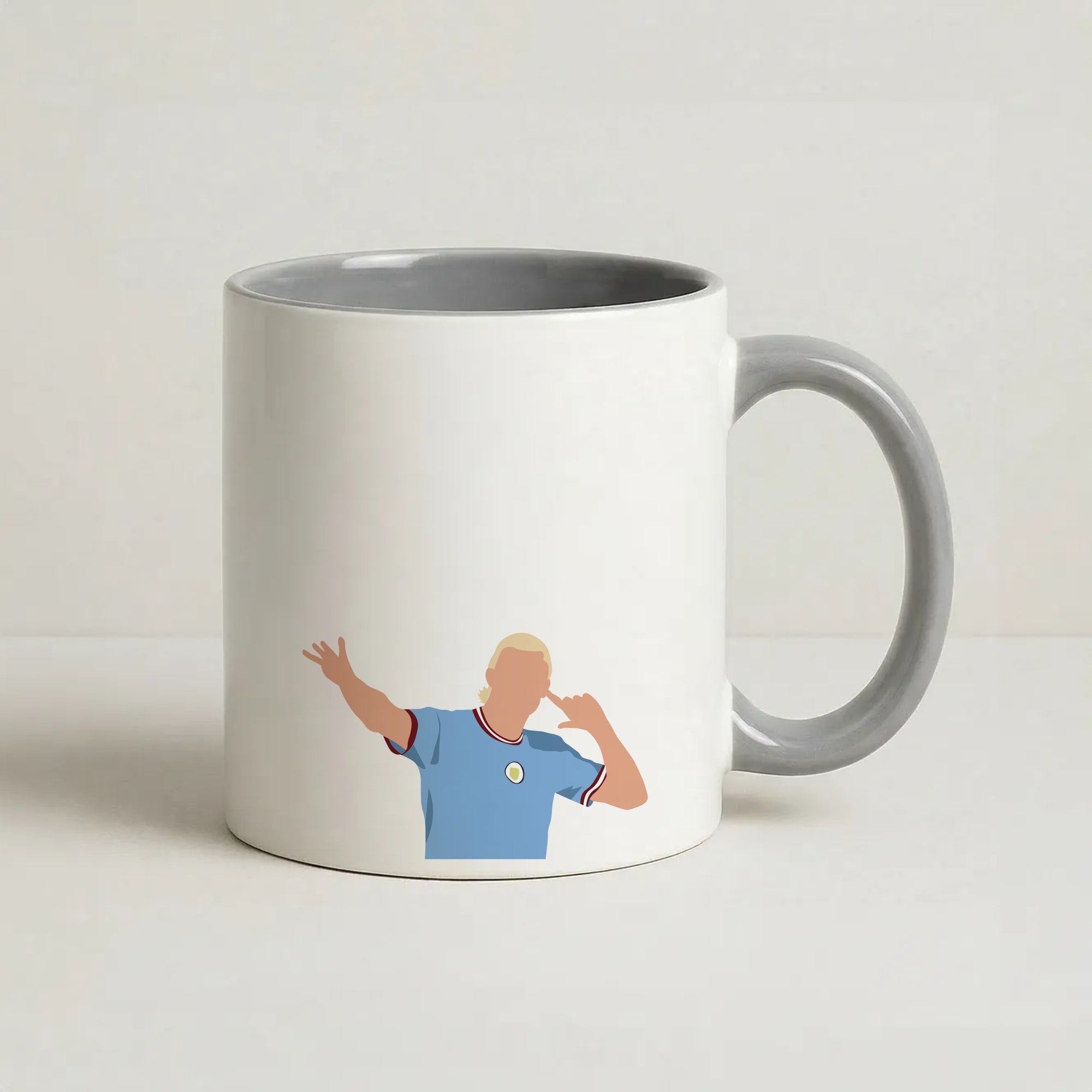 Haaland - Football Coffee Grey Mug