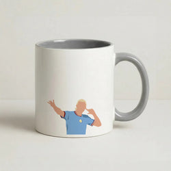 Haaland - Football Coffee Grey Mug