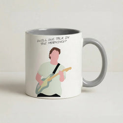Will We Talk In The Morning Yellow Coffee Grey Mug