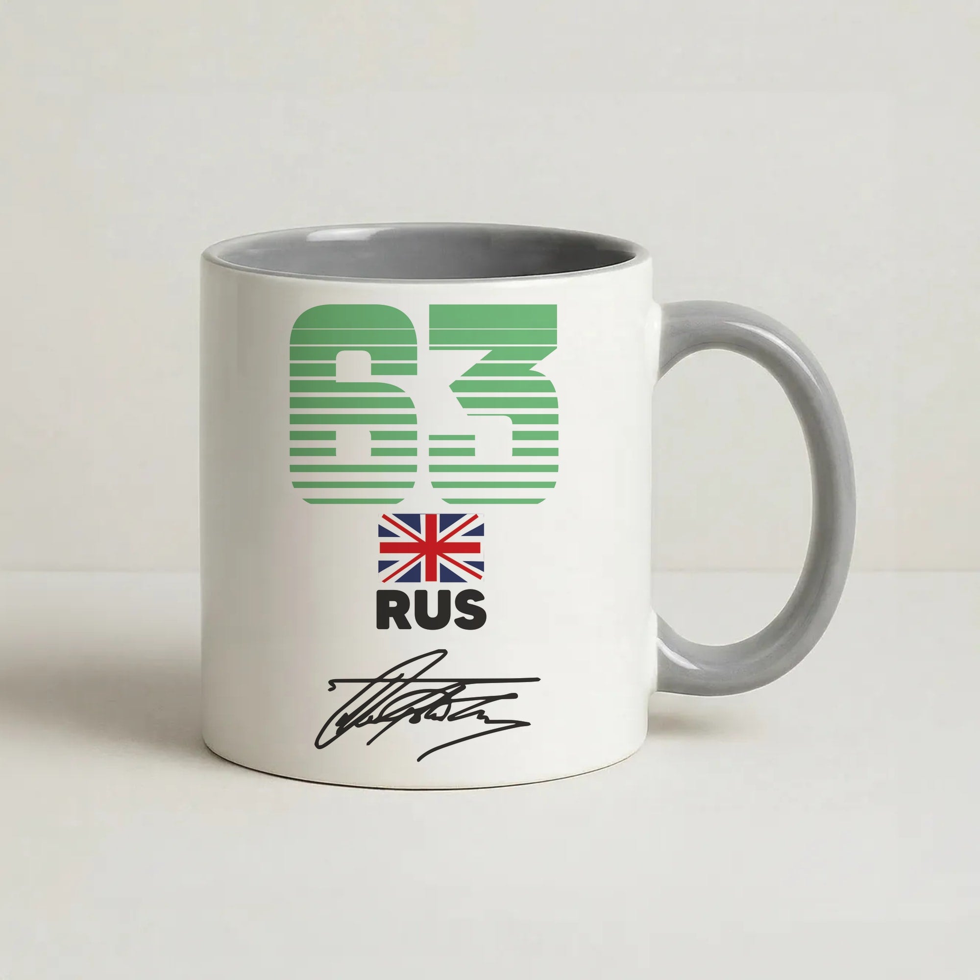 George Russel - F1 Coffee Grey Mug