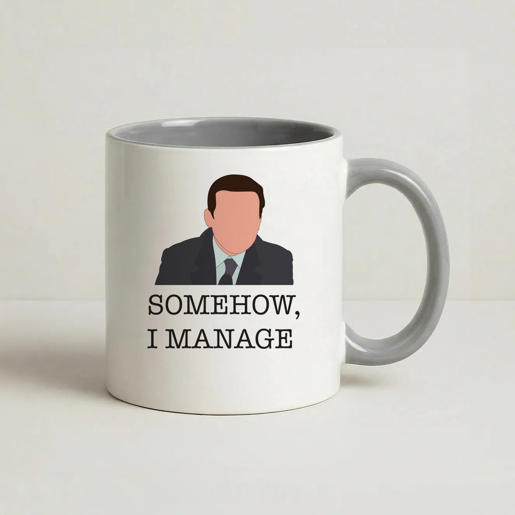 Somehow, I Manage Coffee Grey Mug
