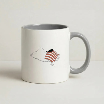 Moom On Grass Coffee Grey Mug