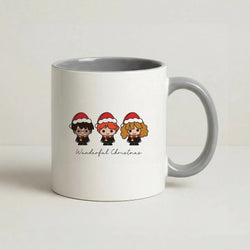 Wizards With Christmas Hats Coffee Grey Mug