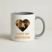 I Love My Boyfriend - Personalised Couples Mug 5