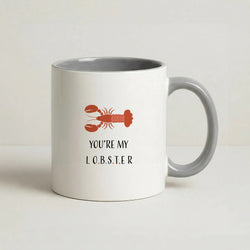 You're My Lobster Coffee Grey Mug