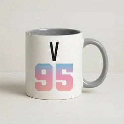 V 95 Coffee Grey Mug