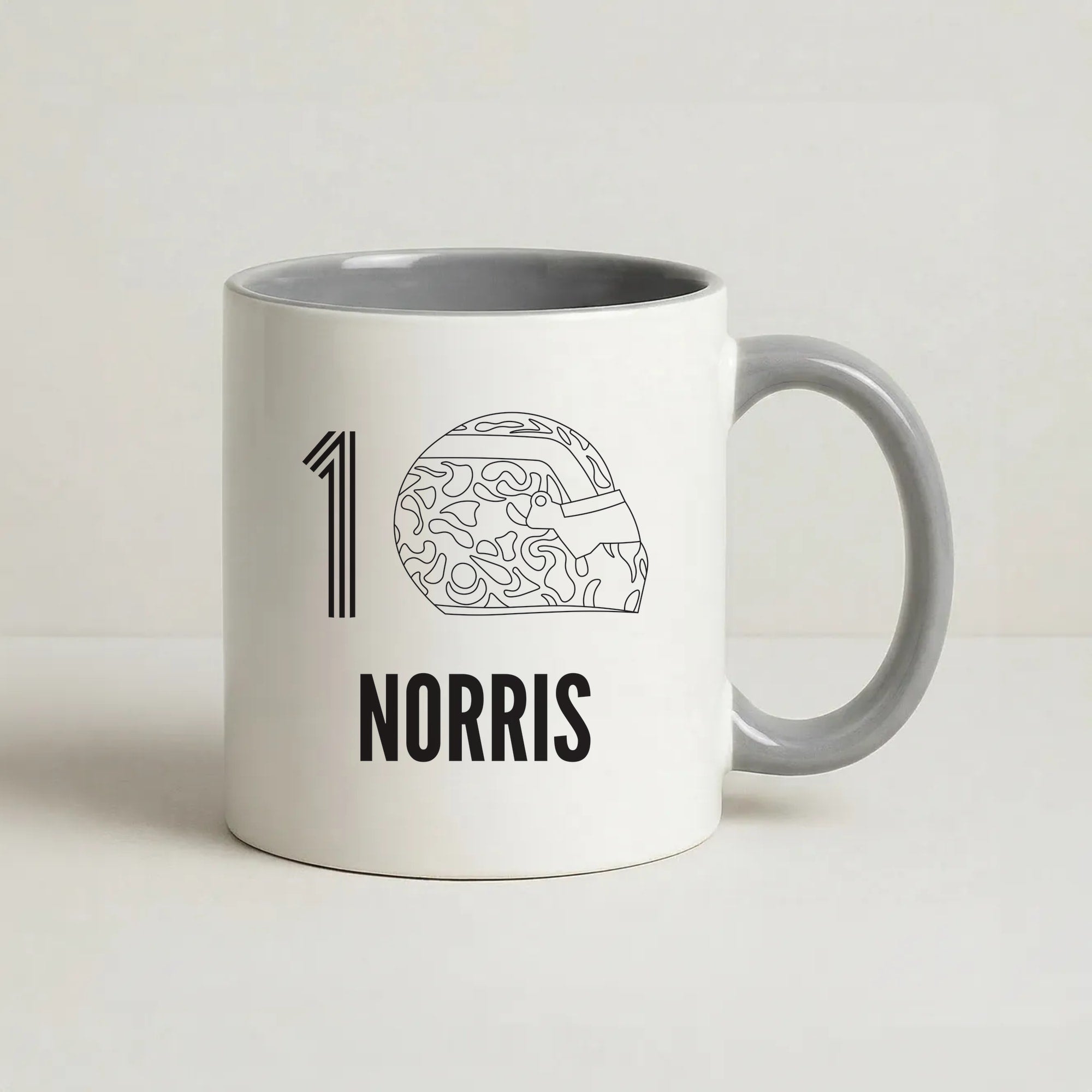 Norris Helmet 2026 Coffee Grey Mug