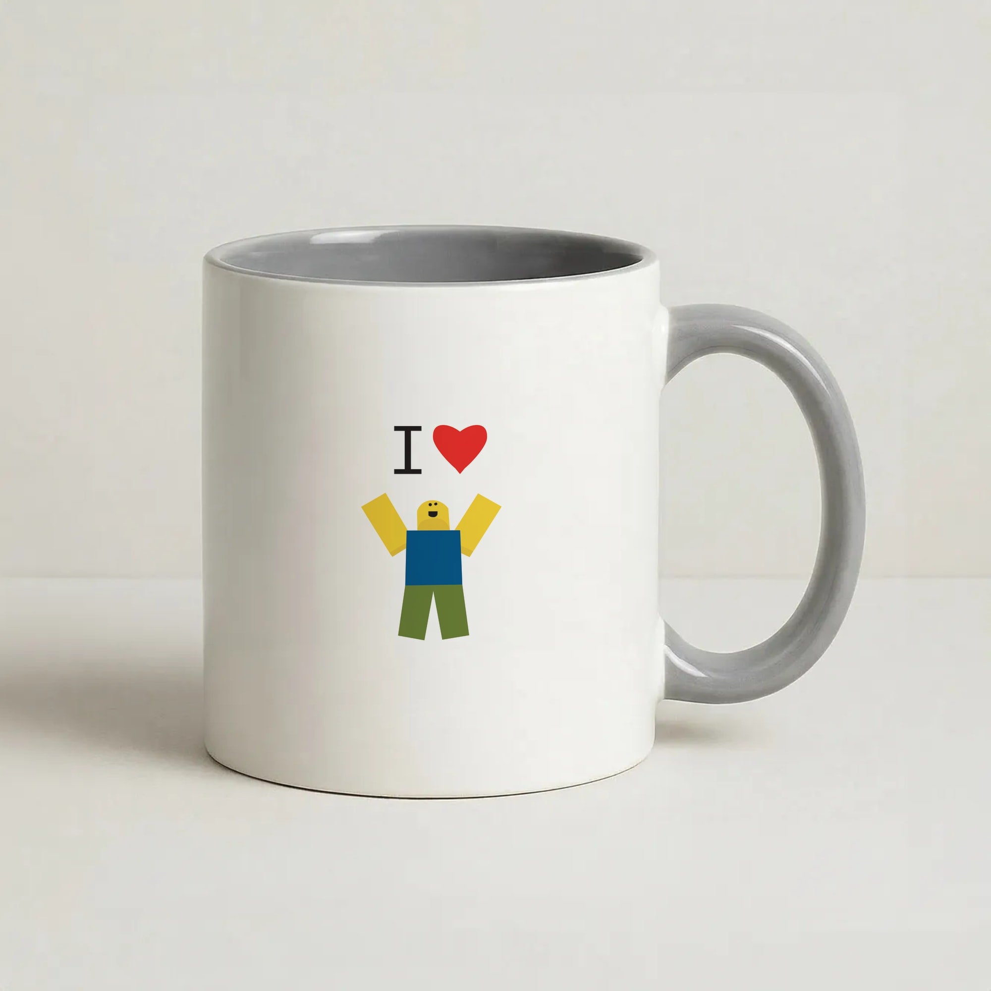 I love Blox Gaming Coffee Grey Mug