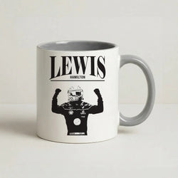 Lewis Red And Gold Coffee Grey Mug