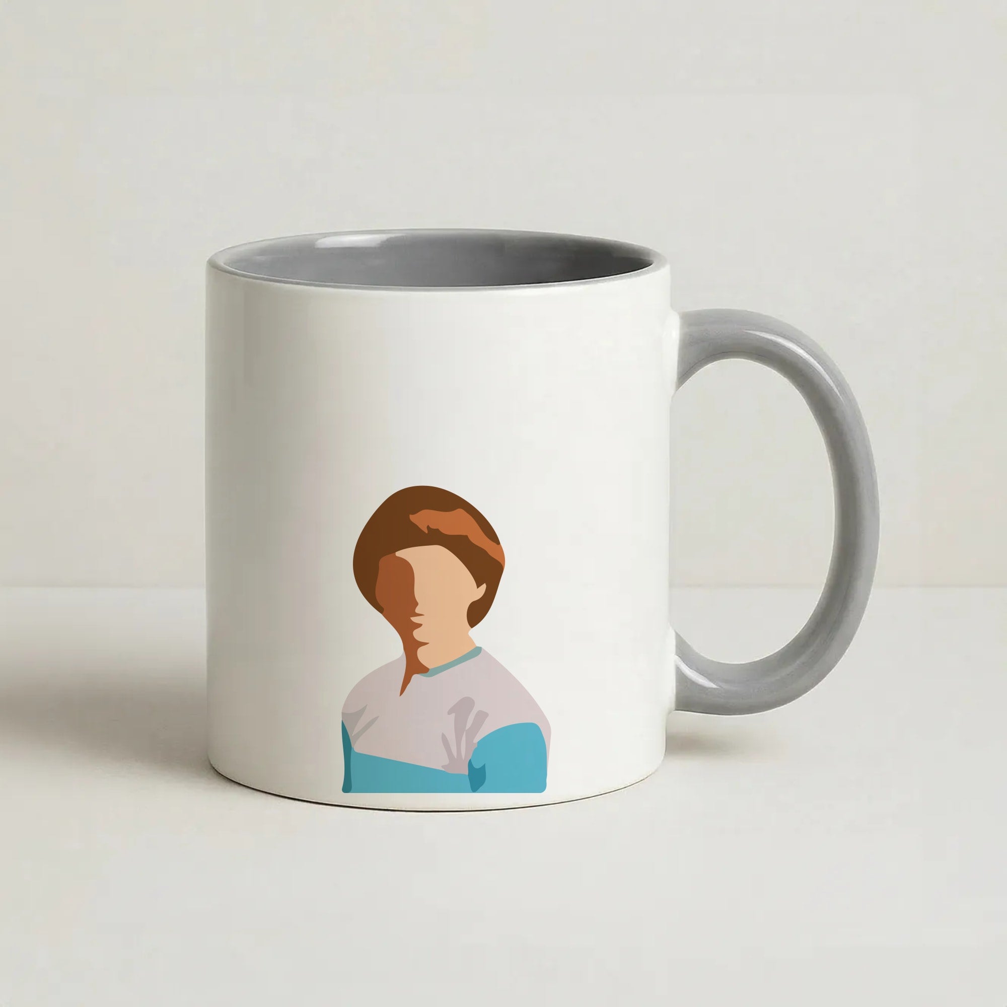 Faceless Will - Stranger Things Coffee Grey Mug