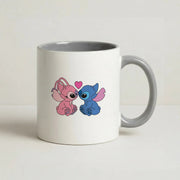 Angel And Blue Alien - Pink Alien Mug 5