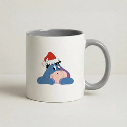 Donkey Pattern Christmas Coffee Grey Mug