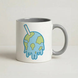 Straw - Juice Coffee Grey Mug