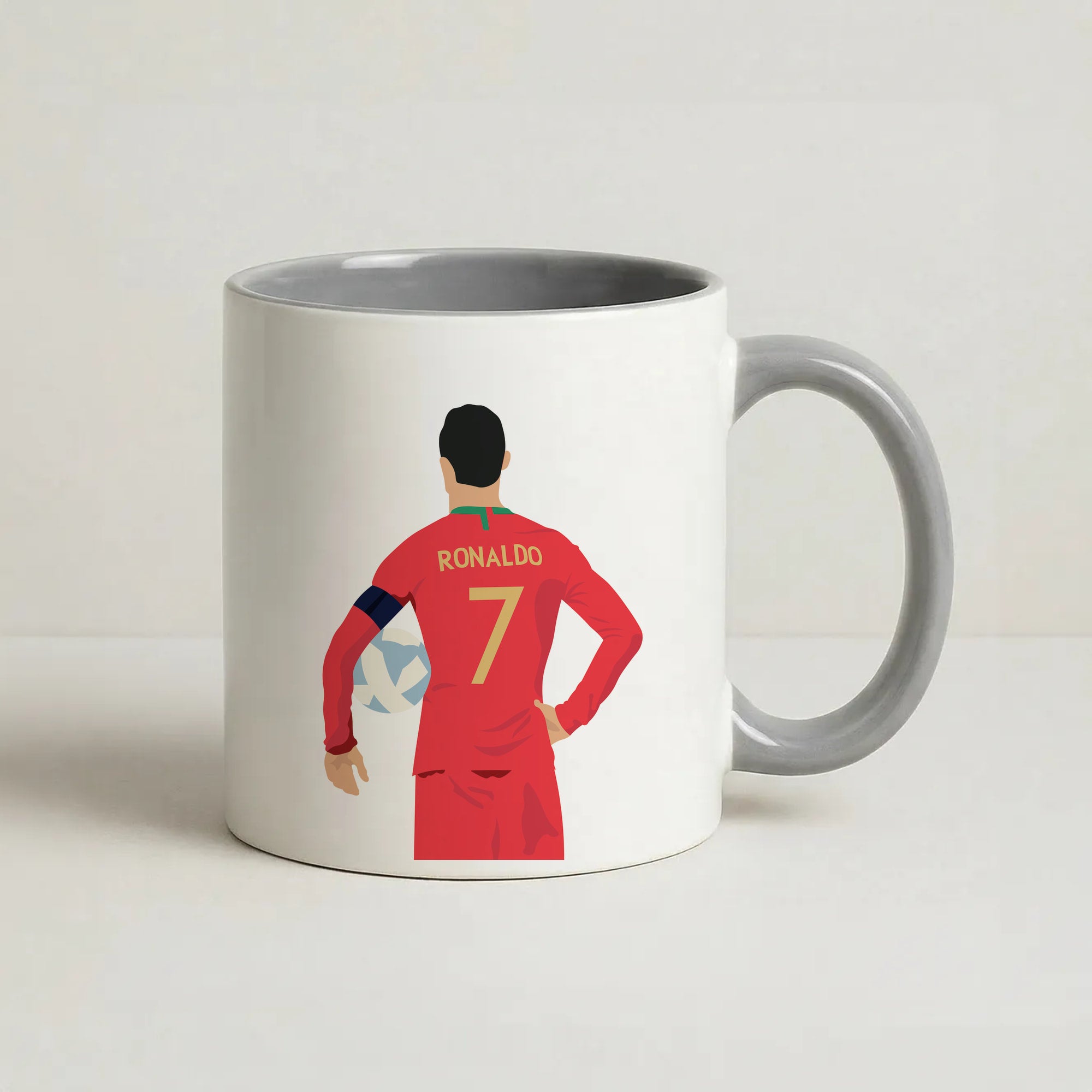 Ronaldo - Football Coffee Grey Mug