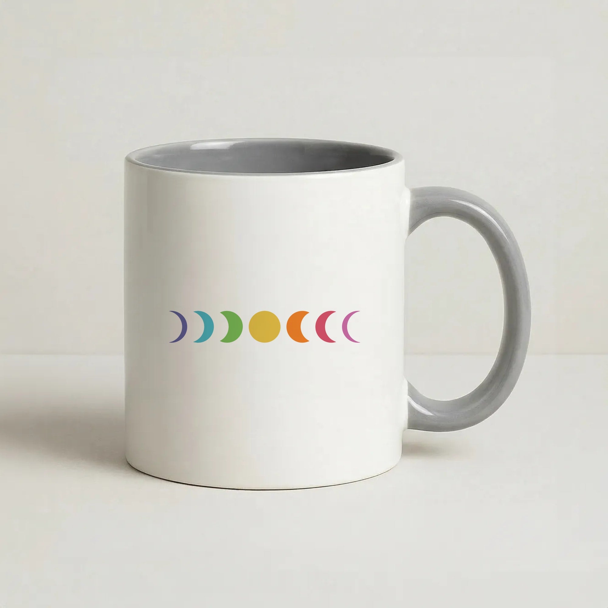 Band Moon Cycle Coffee Grey Mug