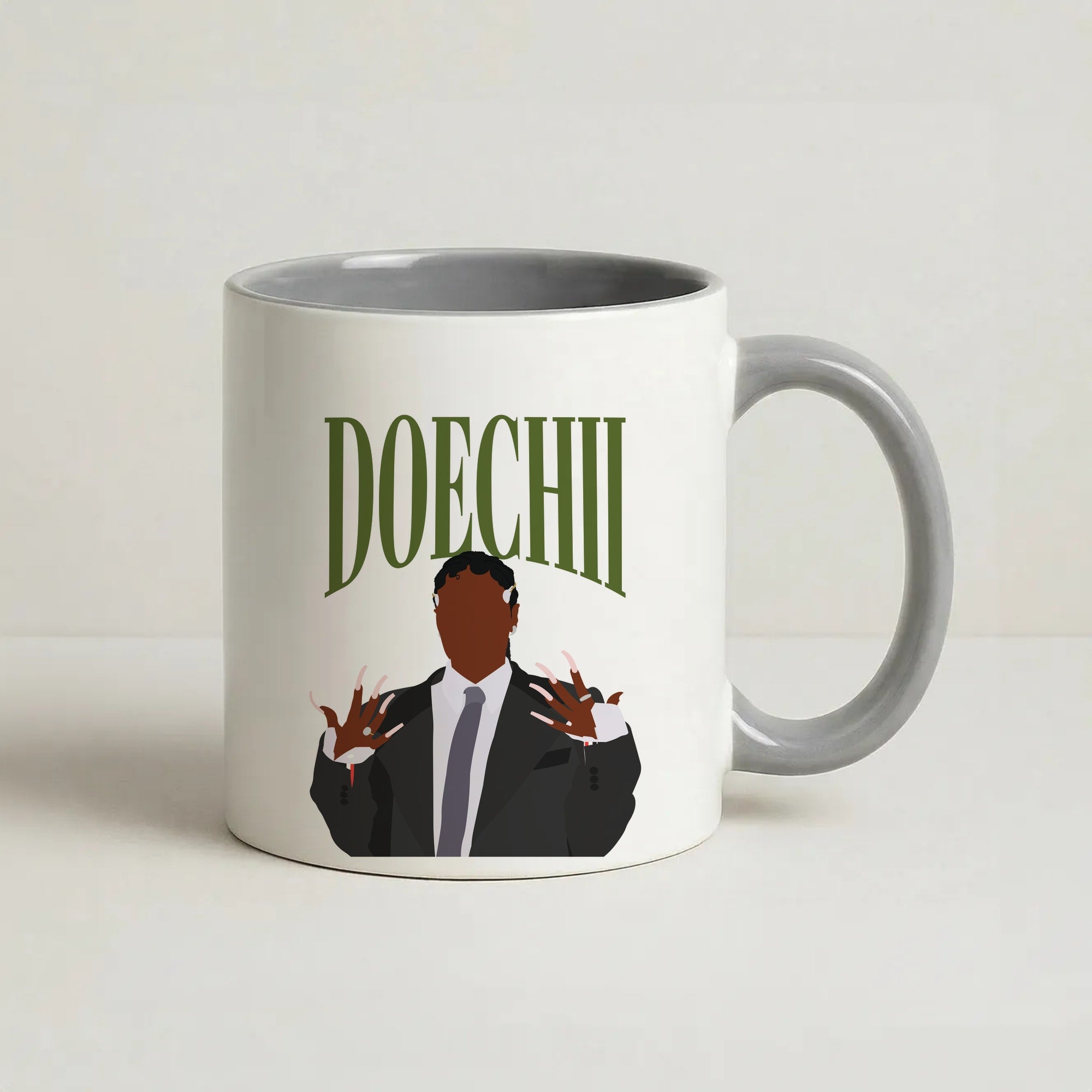 Rapper In Suit Coffee Grey Mug