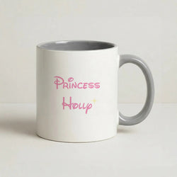 Princess - Personalised Fairytale Coffee Grey Mug