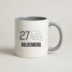 Hulkenberg Helmet 2026 Coffee Grey Mug