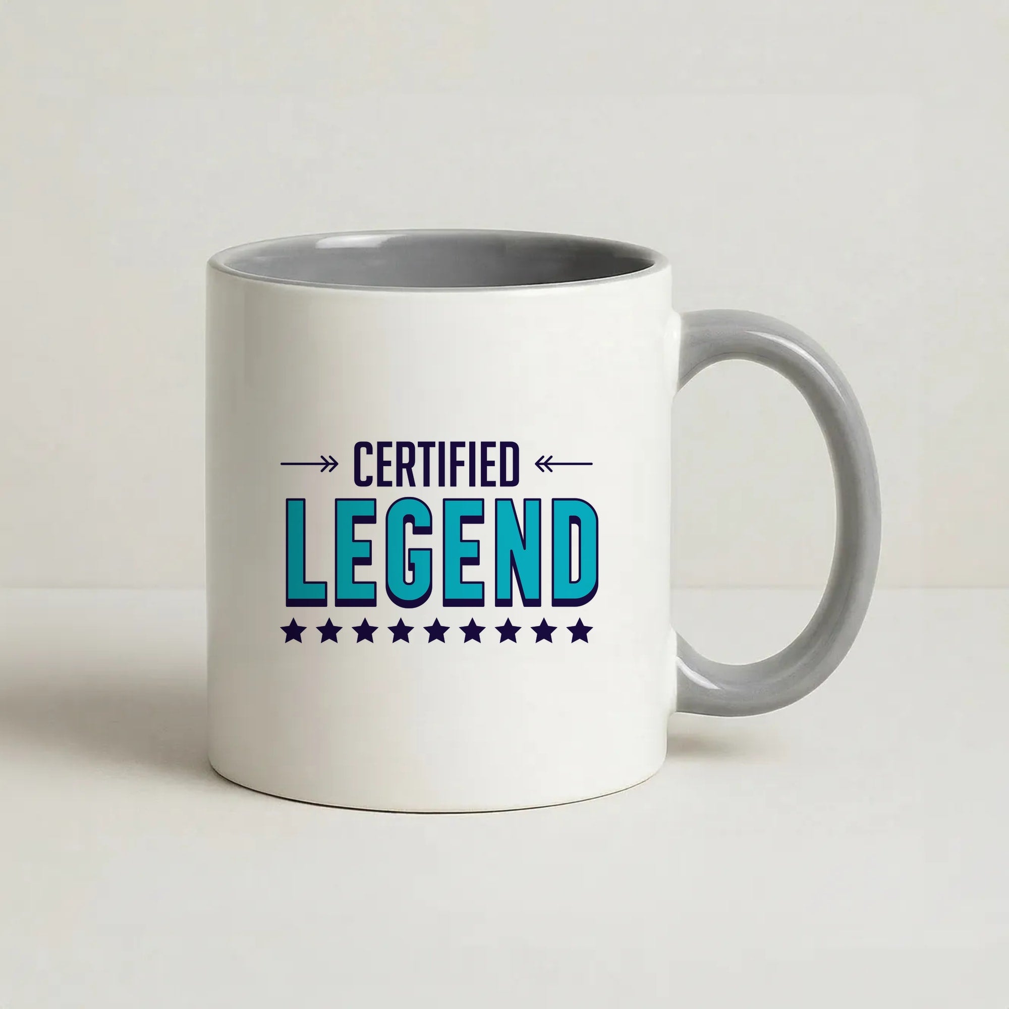 Certified Legend Coffee Grey Mug