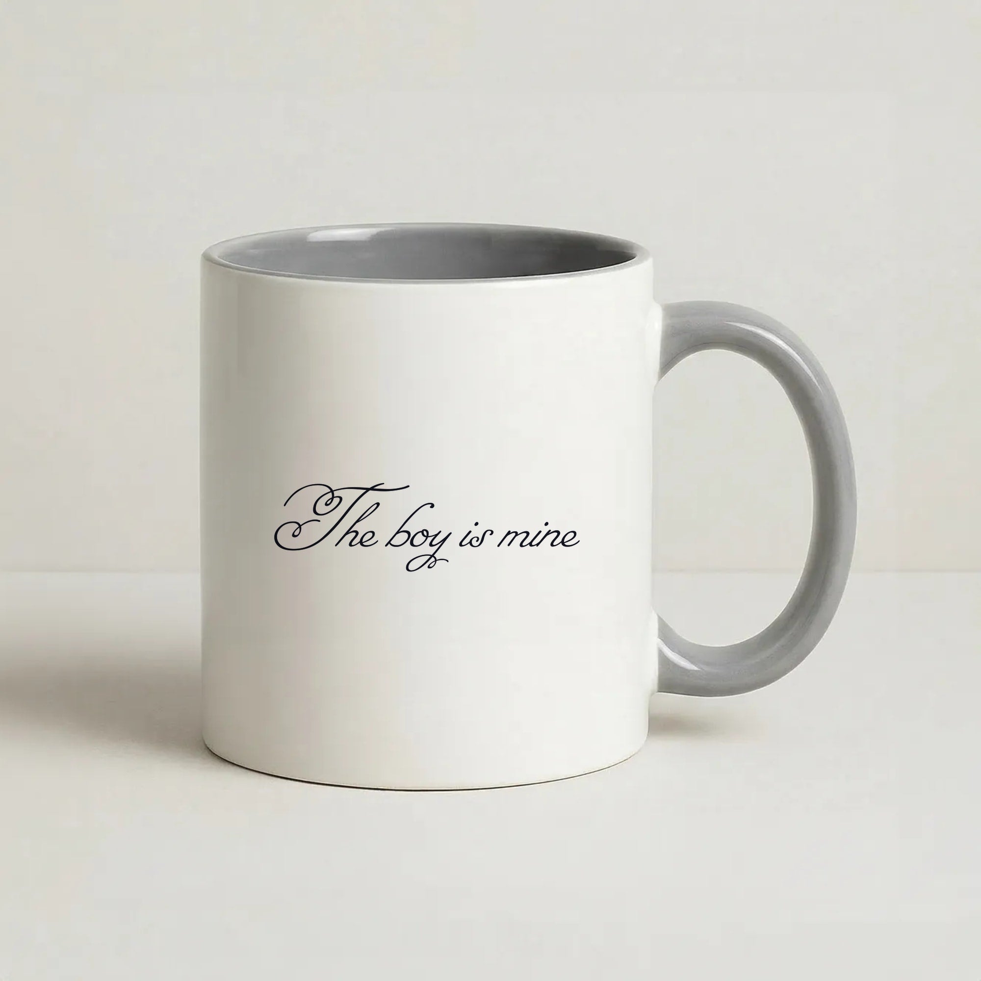 The Boy Is Mine Coffee Grey Mug