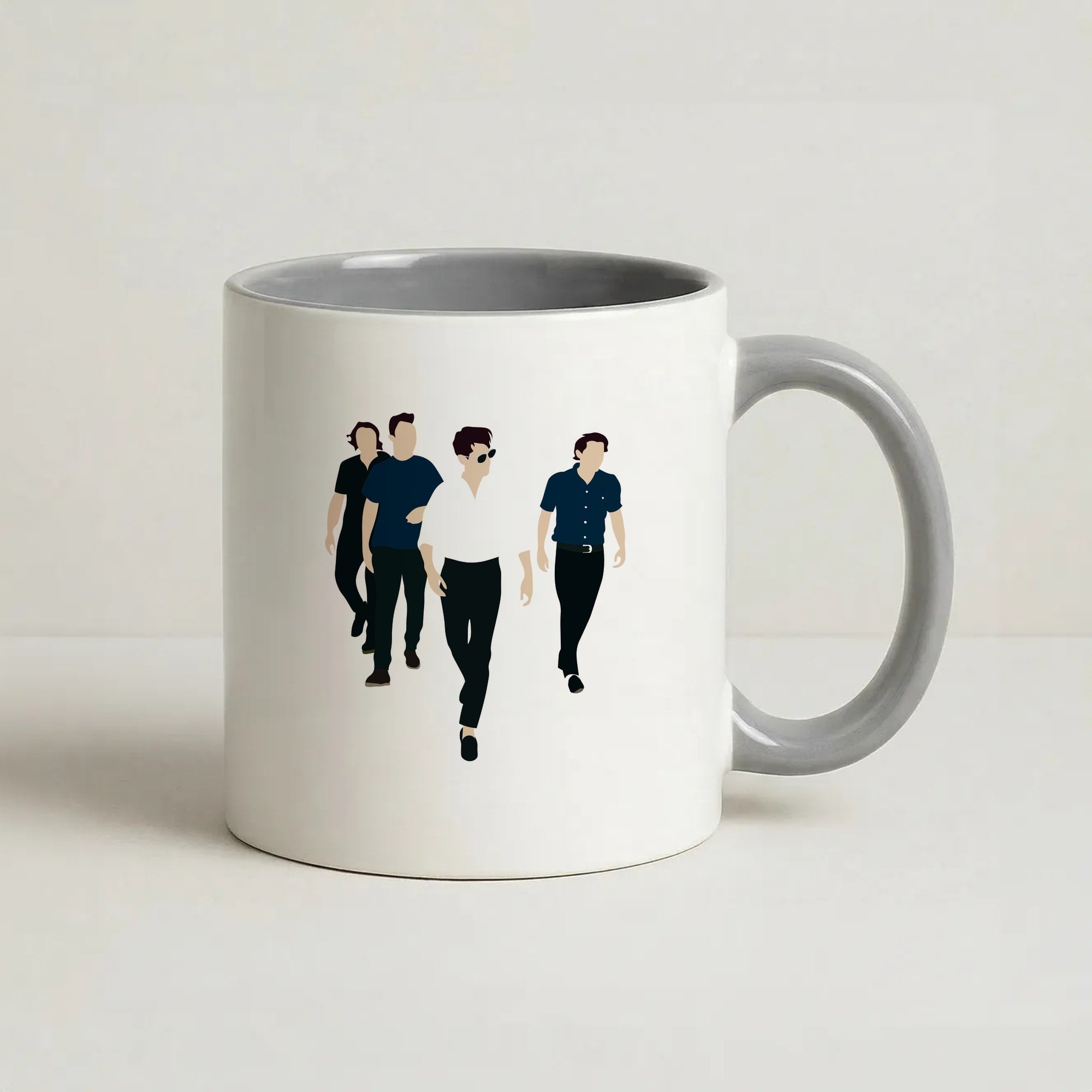 Walking Coffee Grey Mug