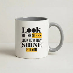 Look At The Stars Coffee Grey Mug