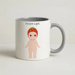I'm Just A Girl Coffee Grey Mug