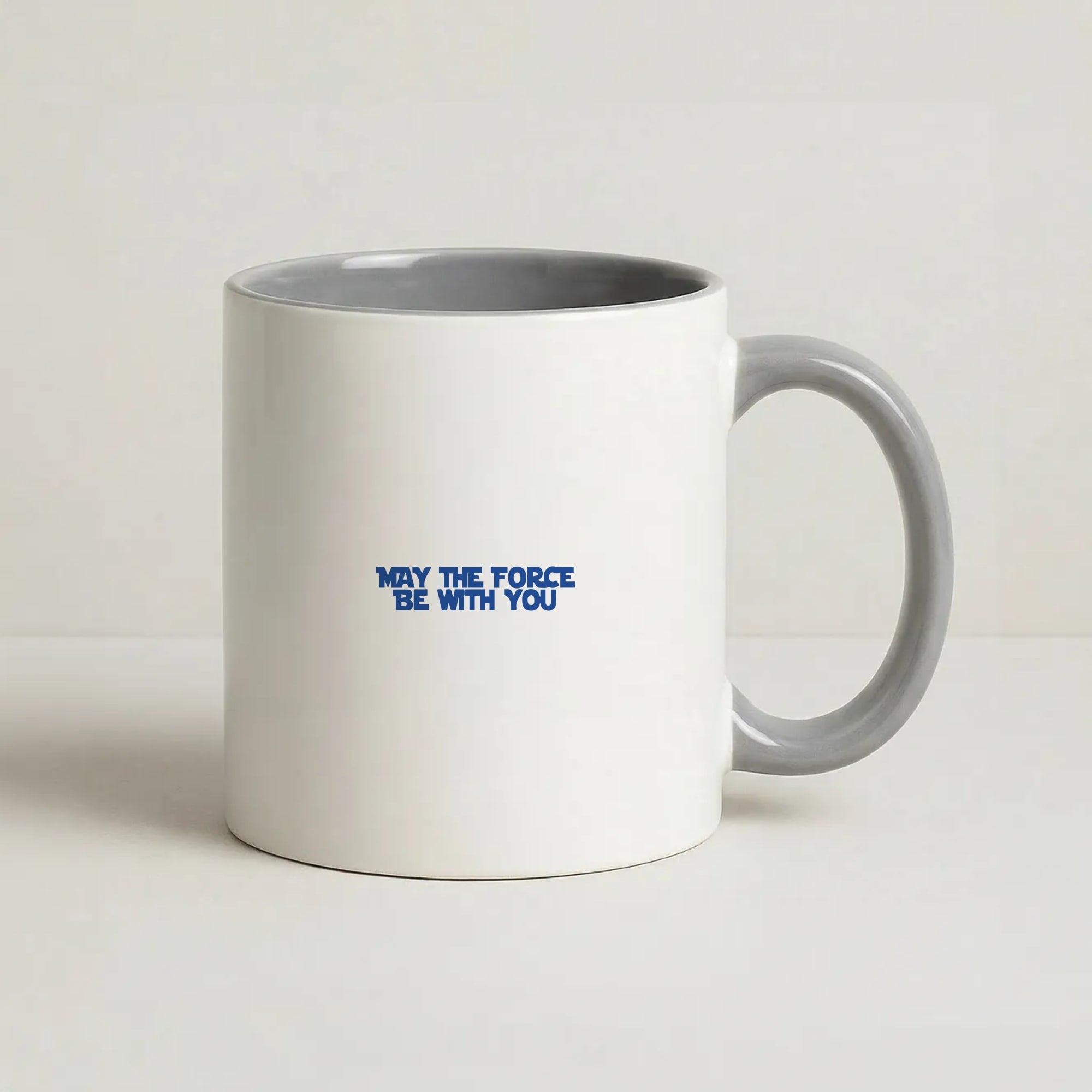 May The Force Be With You Coffee Grey Mug
