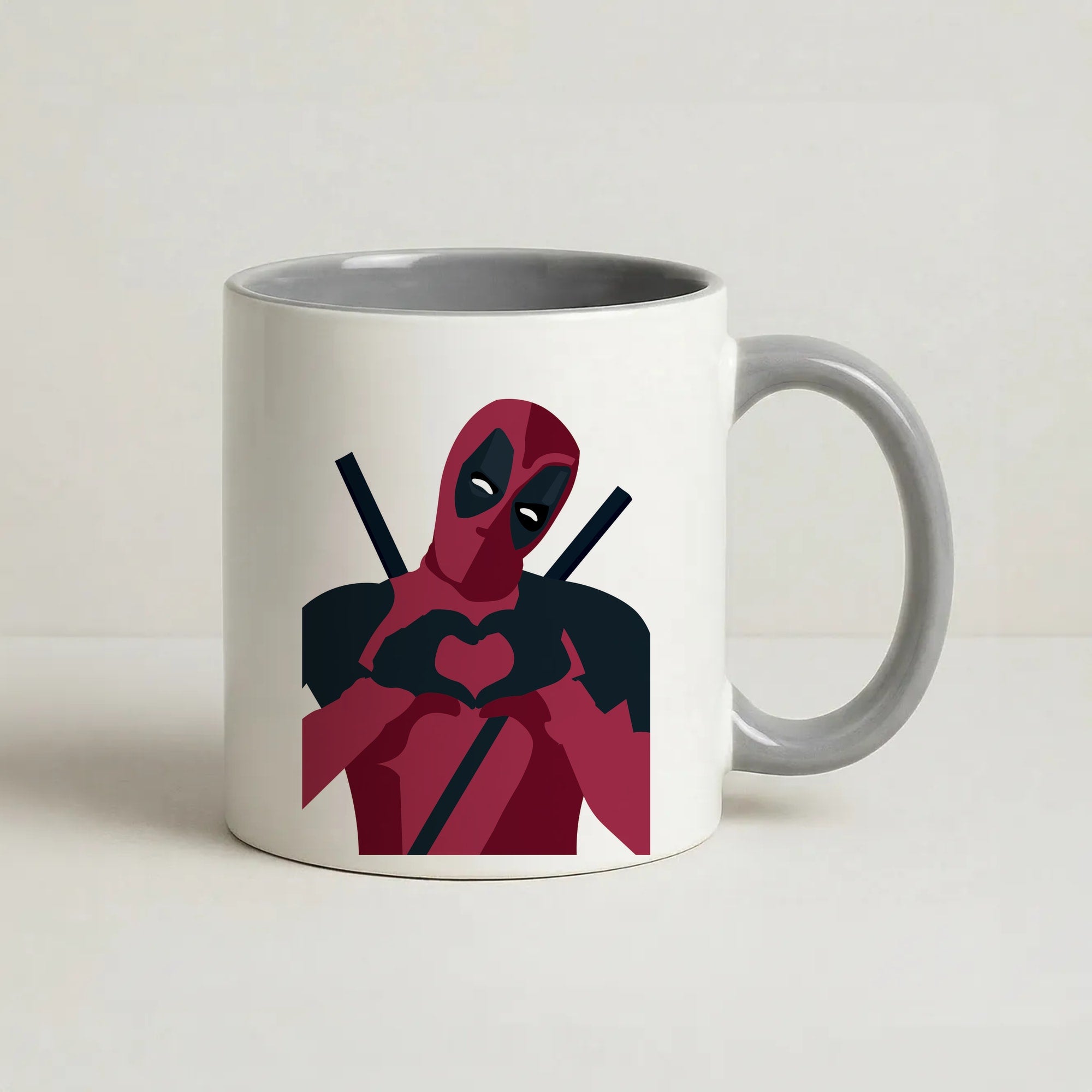 DP heart Coffee Grey Mug