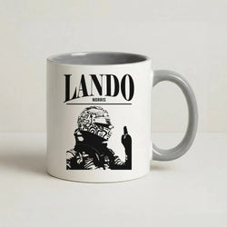 Lando Black And Green  Coffee Grey Mug