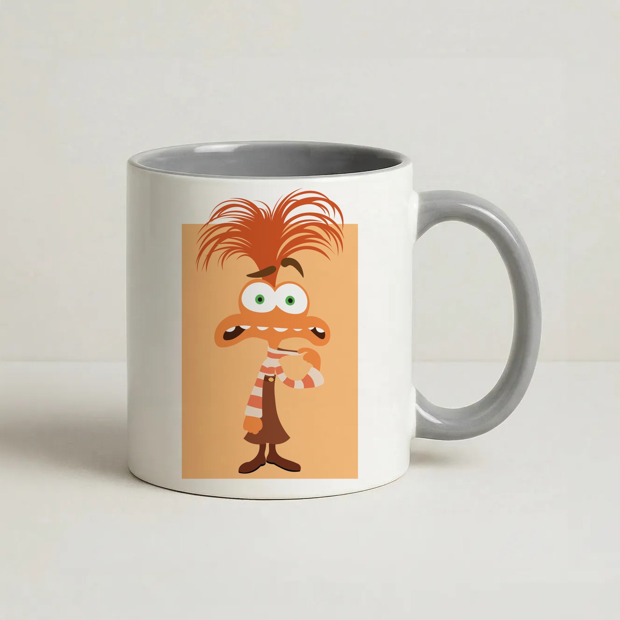 Anxiety - Inside Out Coffee Grey Mug