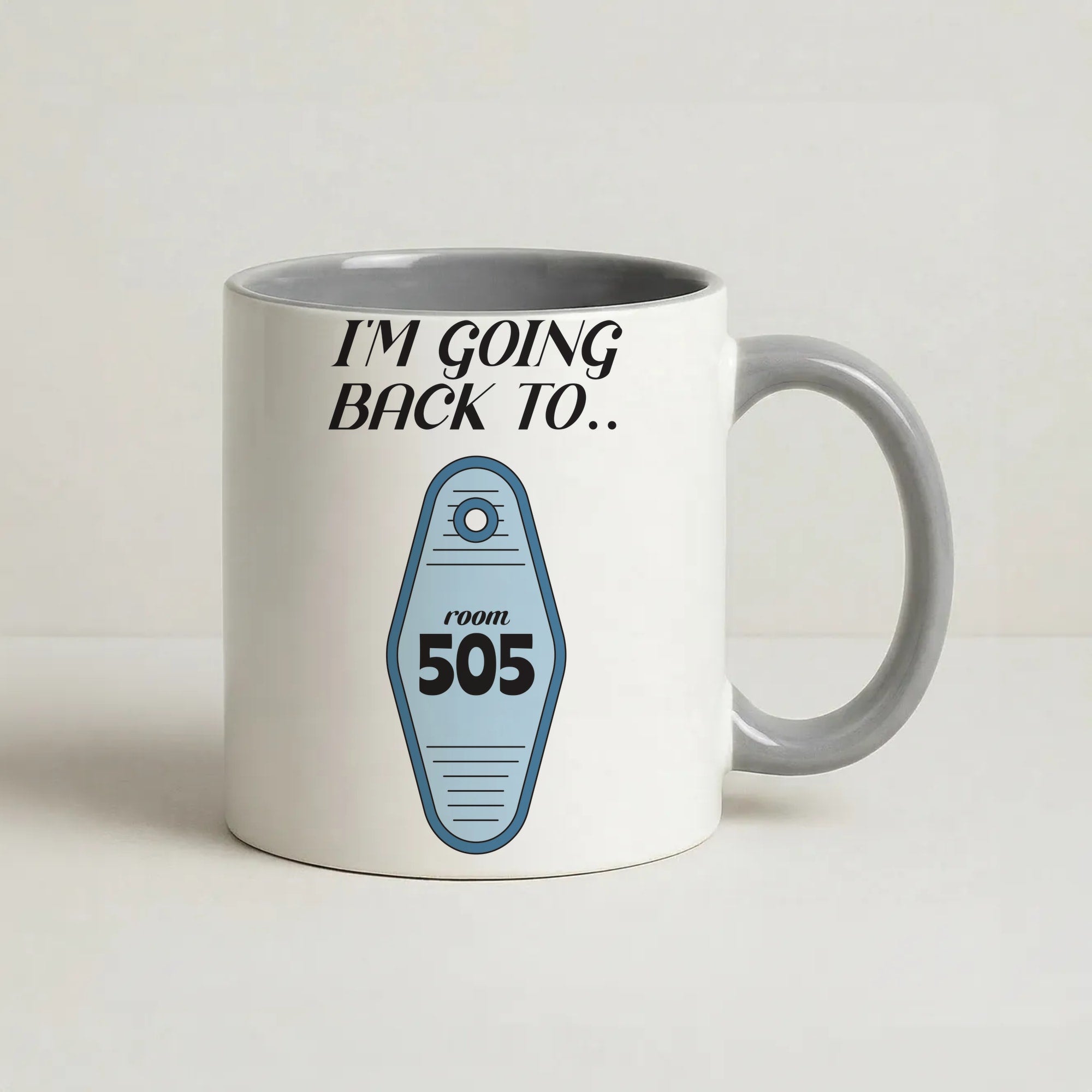 I'm Going Back To 505 Keyring Coffee Grey Mug