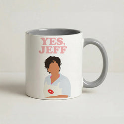 Yes Jeff Coffee Grey Mug