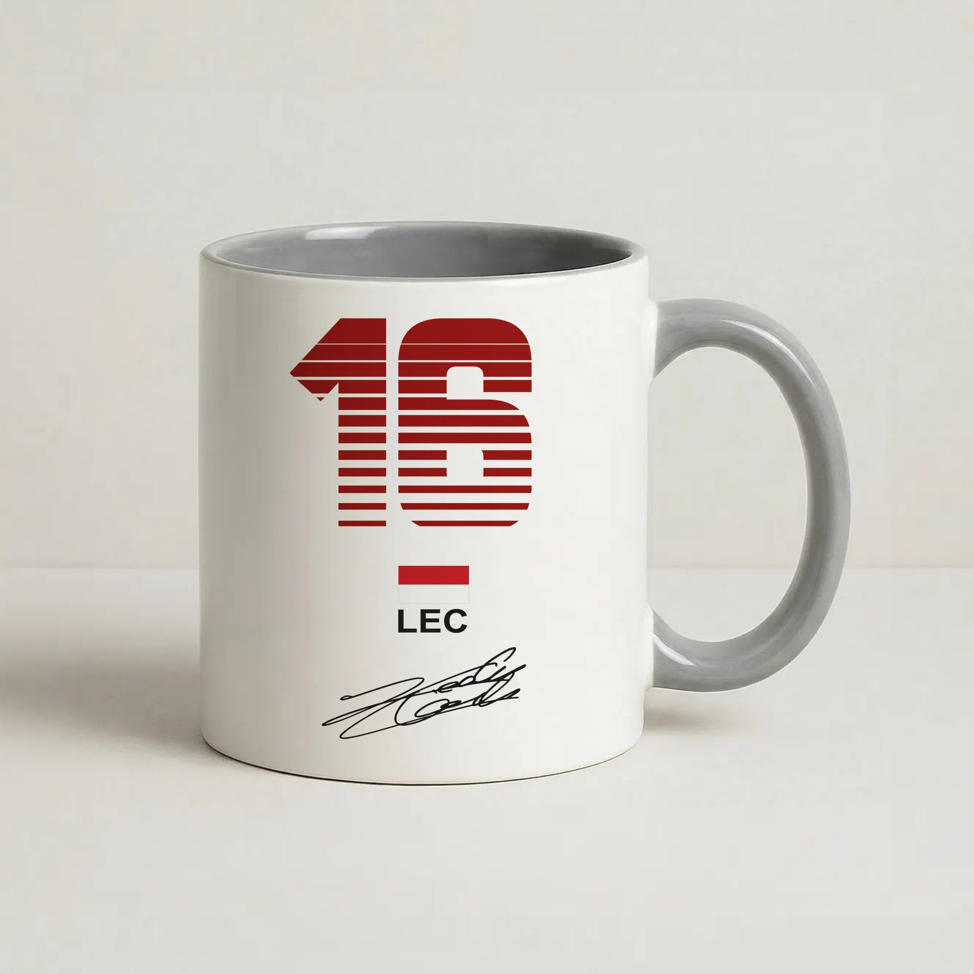 Leclerc - F1 Coffee Grey Mug