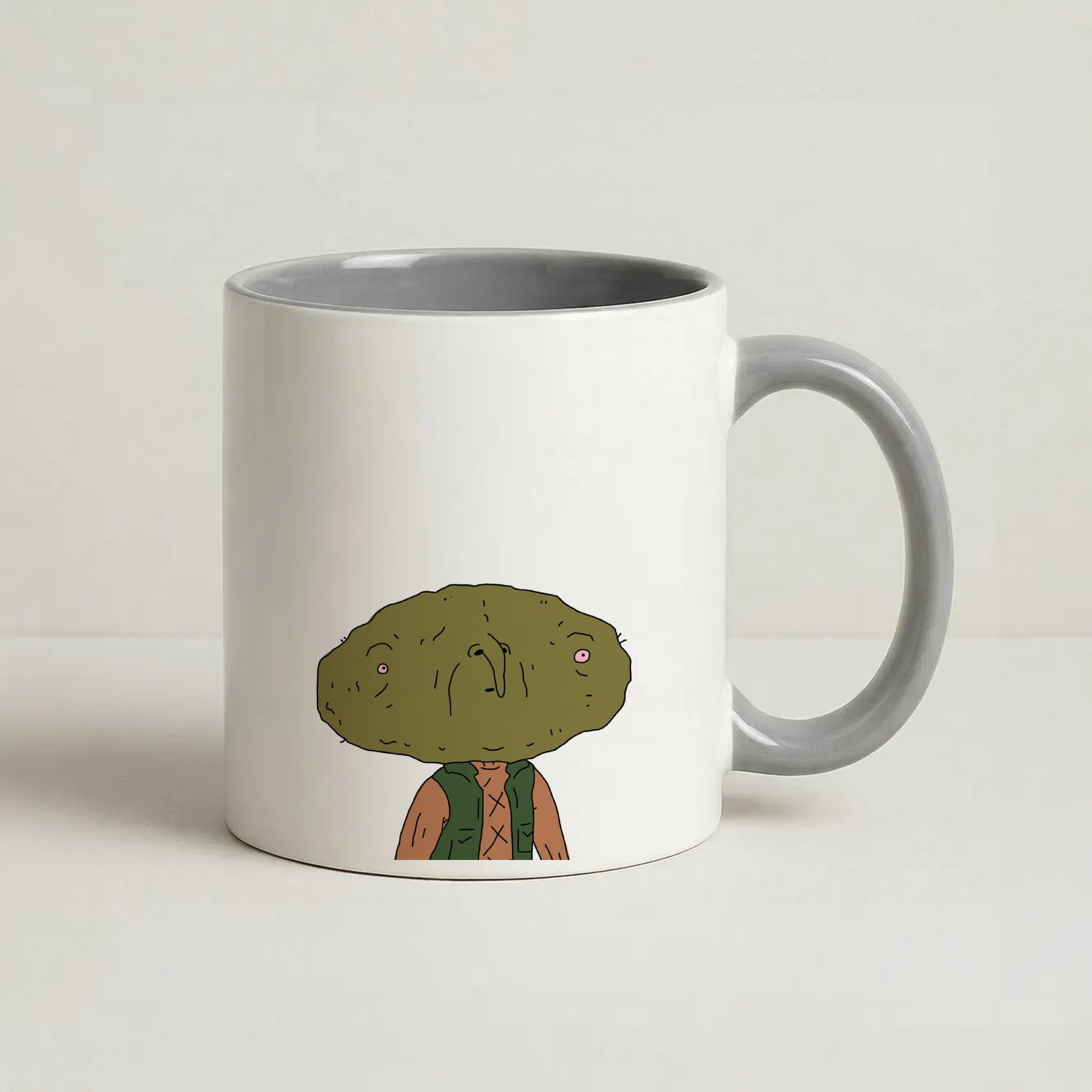 Nugget Man Coffee Grey Mug