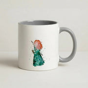 Watercolour Princess Merida Brave Fairytale Mug 5