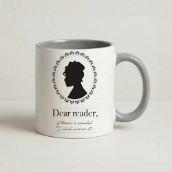Dear Reader Coffee Grey Mug