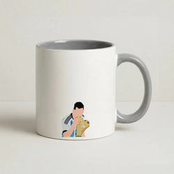 GOAT - Messi Coffee Grey Mug