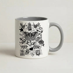 Harry Tattoos Coffee Grey Mug