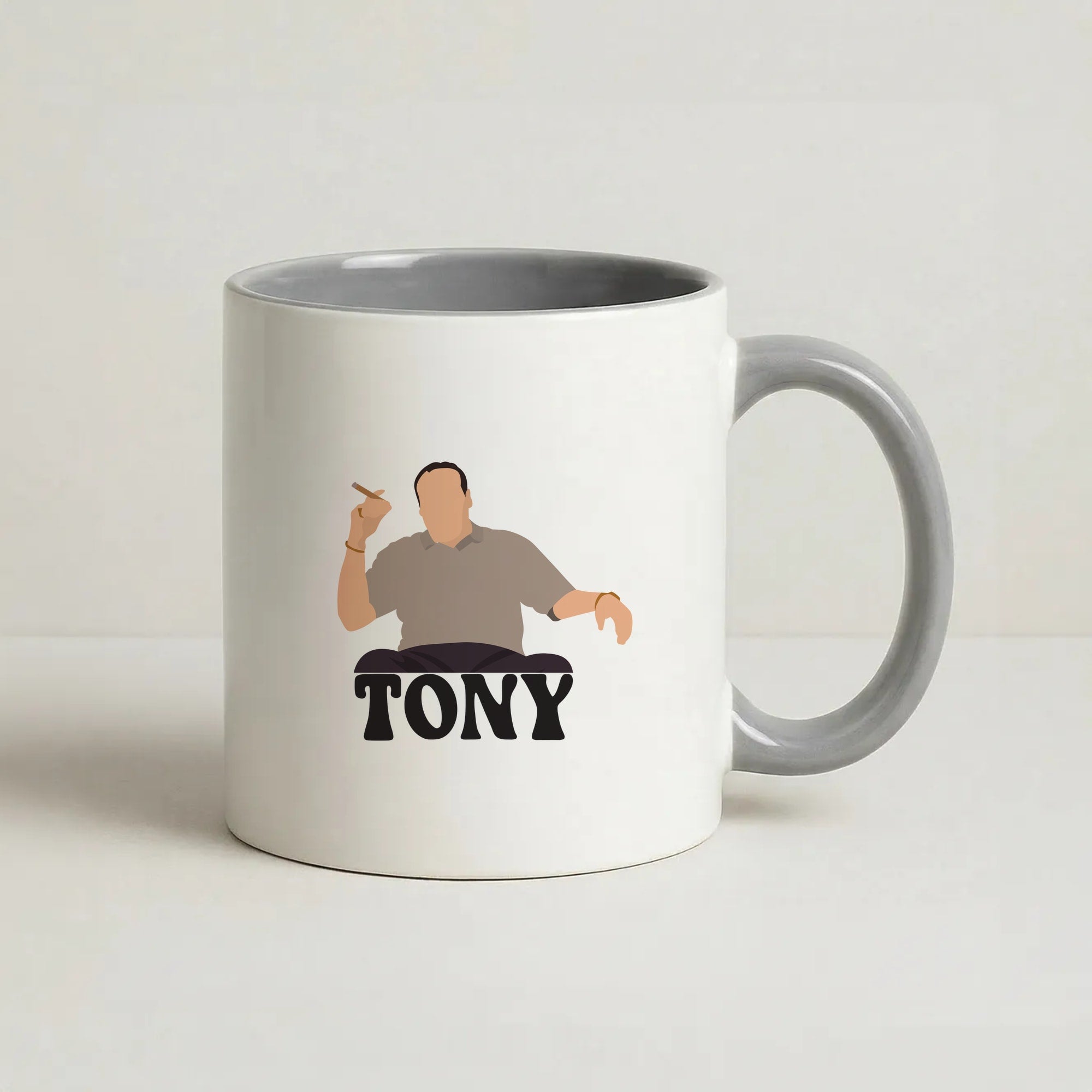 Tony Coffee Grey Mug
