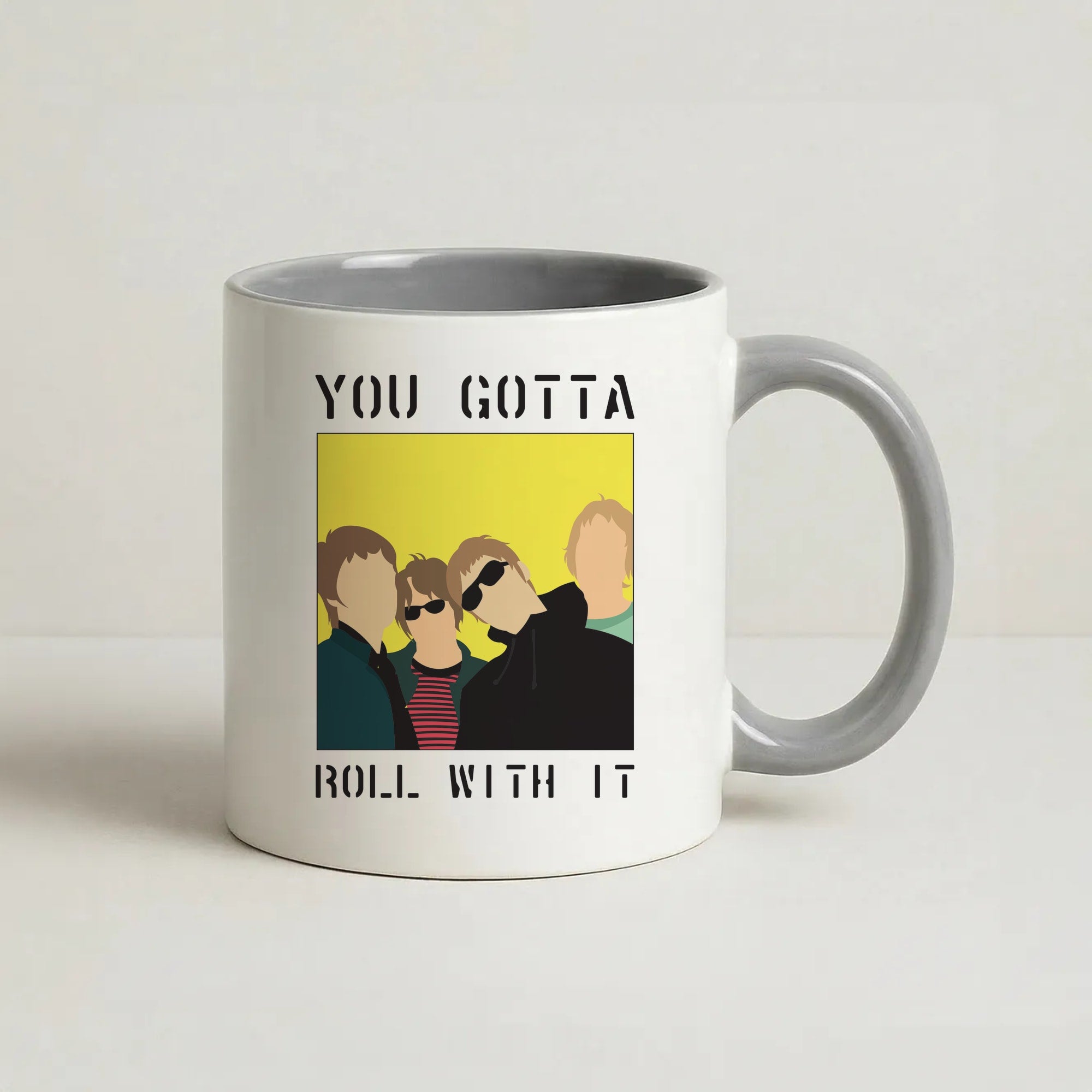 You Gotta Roll With It Coffee Grey Mug