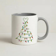 Cartoon Mouse Christmas Tree Lights Mug 5