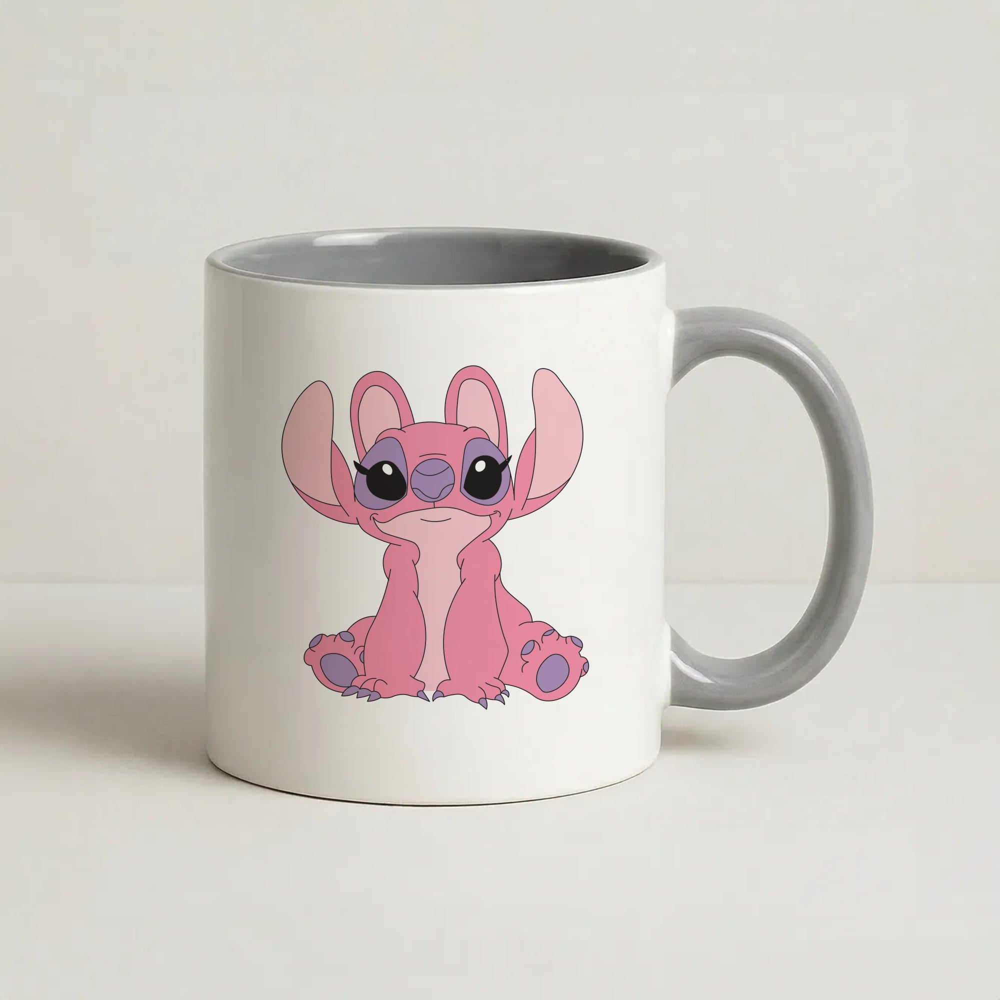 Sitting Down - Black Alien Coffee Grey Mug