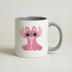Sitting Down - Black Alien Coffee Grey Mug